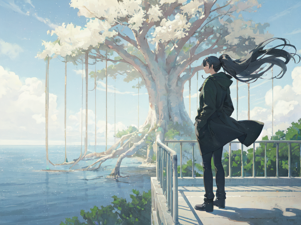 『異界の月のソプラニスタ』の挿絵。創作ファンタジー小説