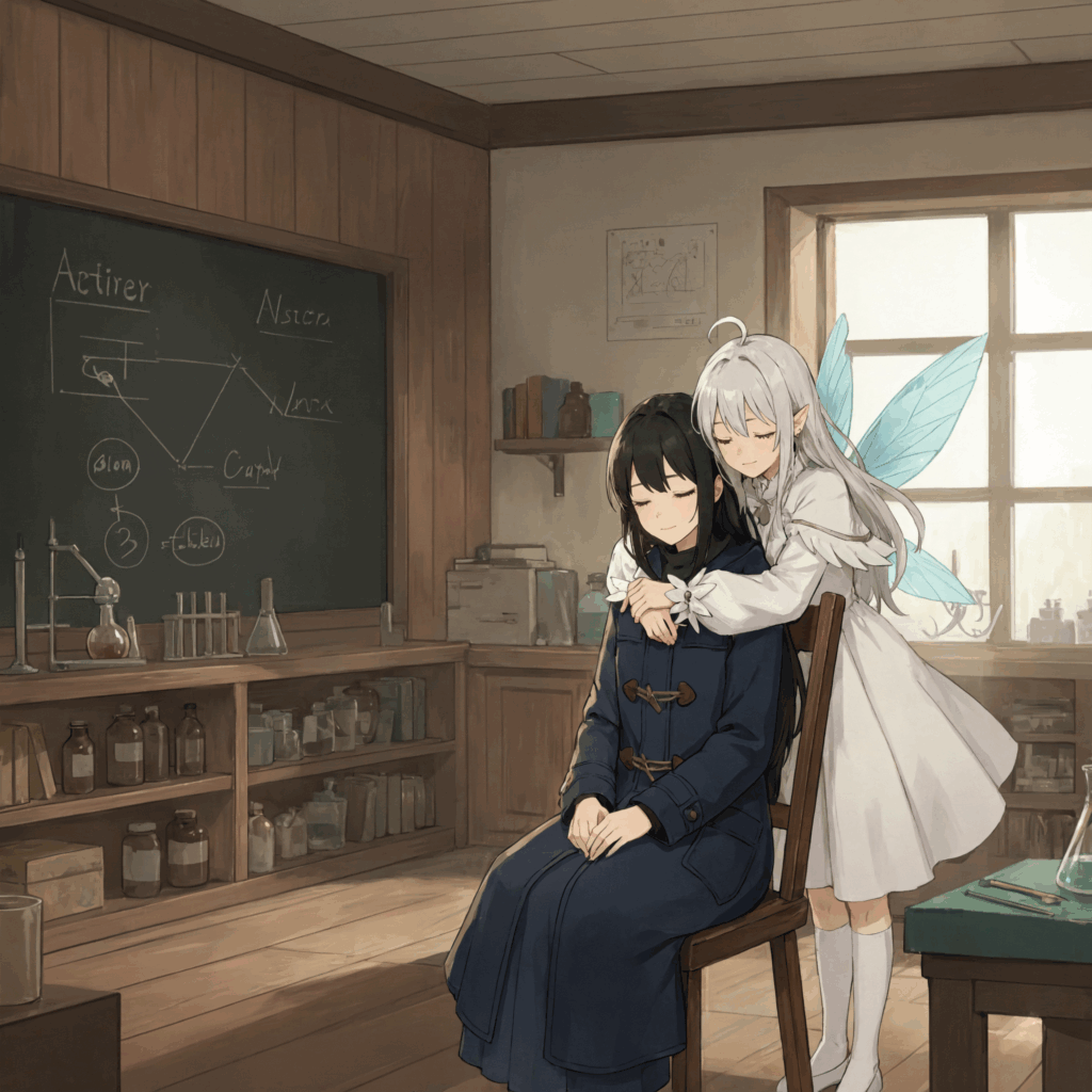 『異界の月のソプラニスタ』の挿絵。創作ファンタジー小説