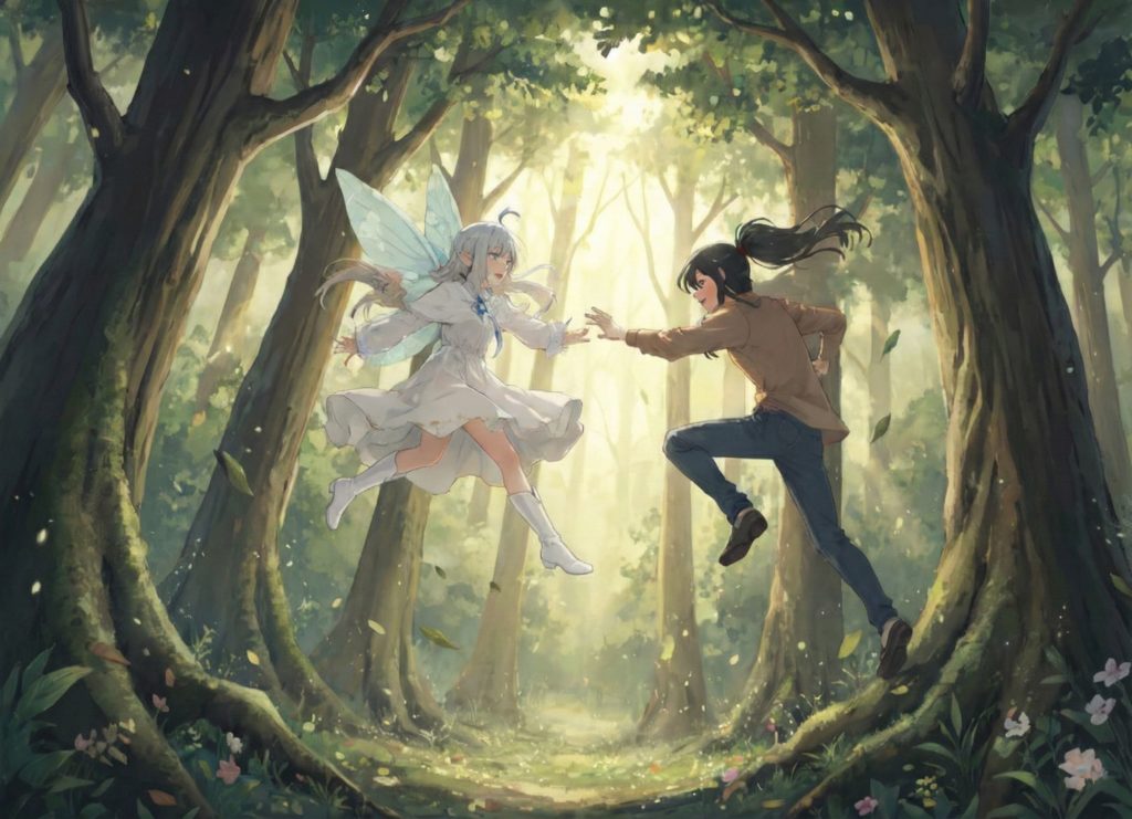 『異界の月のソプラニスタ』の挿絵。創作ファンタジー小説