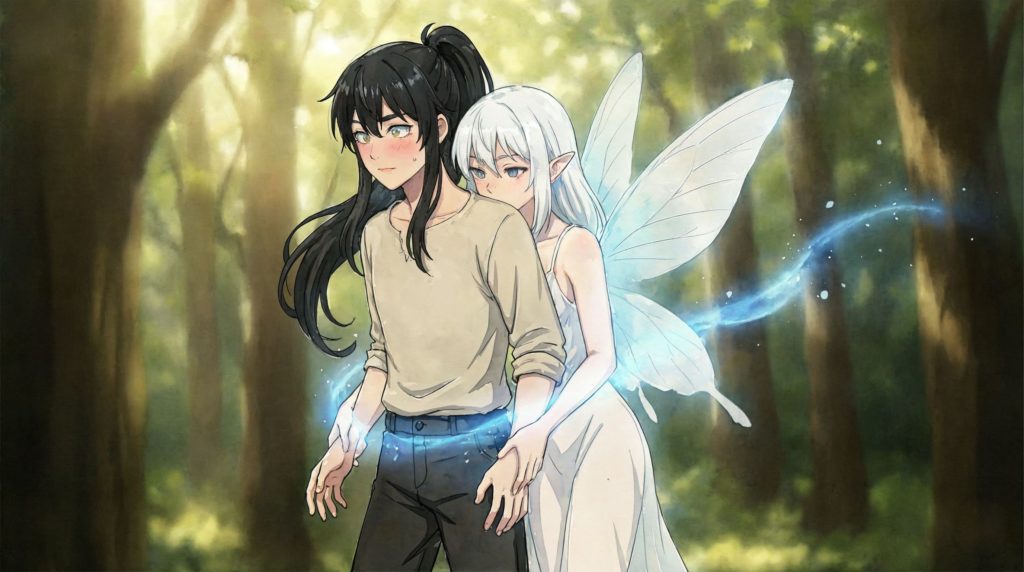 『異界の月のソプラニスタ』の挿絵。創作ファンタジー小説